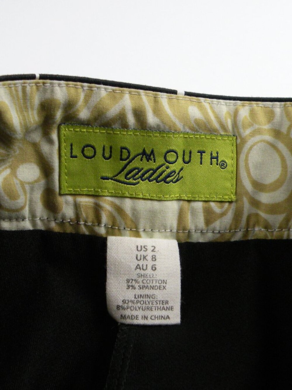Loudmouth Martini Drinks Golf Skirt Skort 2 - Picture 6 of 6